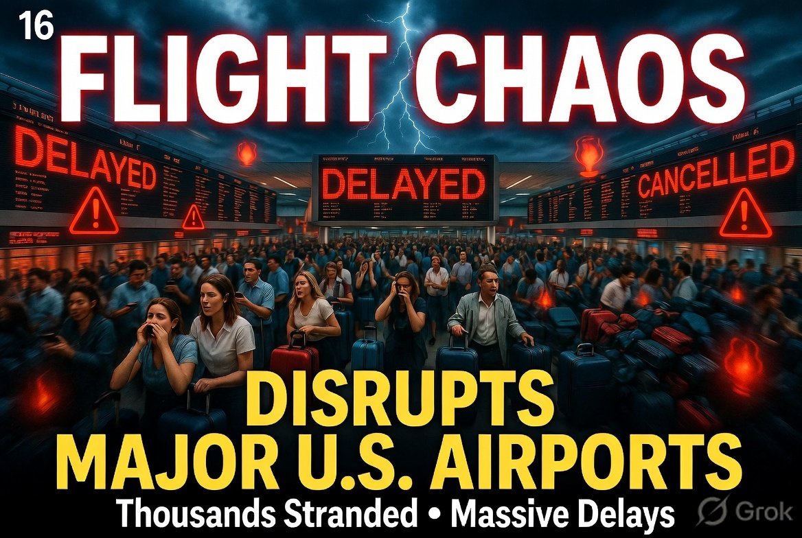 What Does “Flight Chaos Disrupts Major U.S. Airports” Really Mean?
