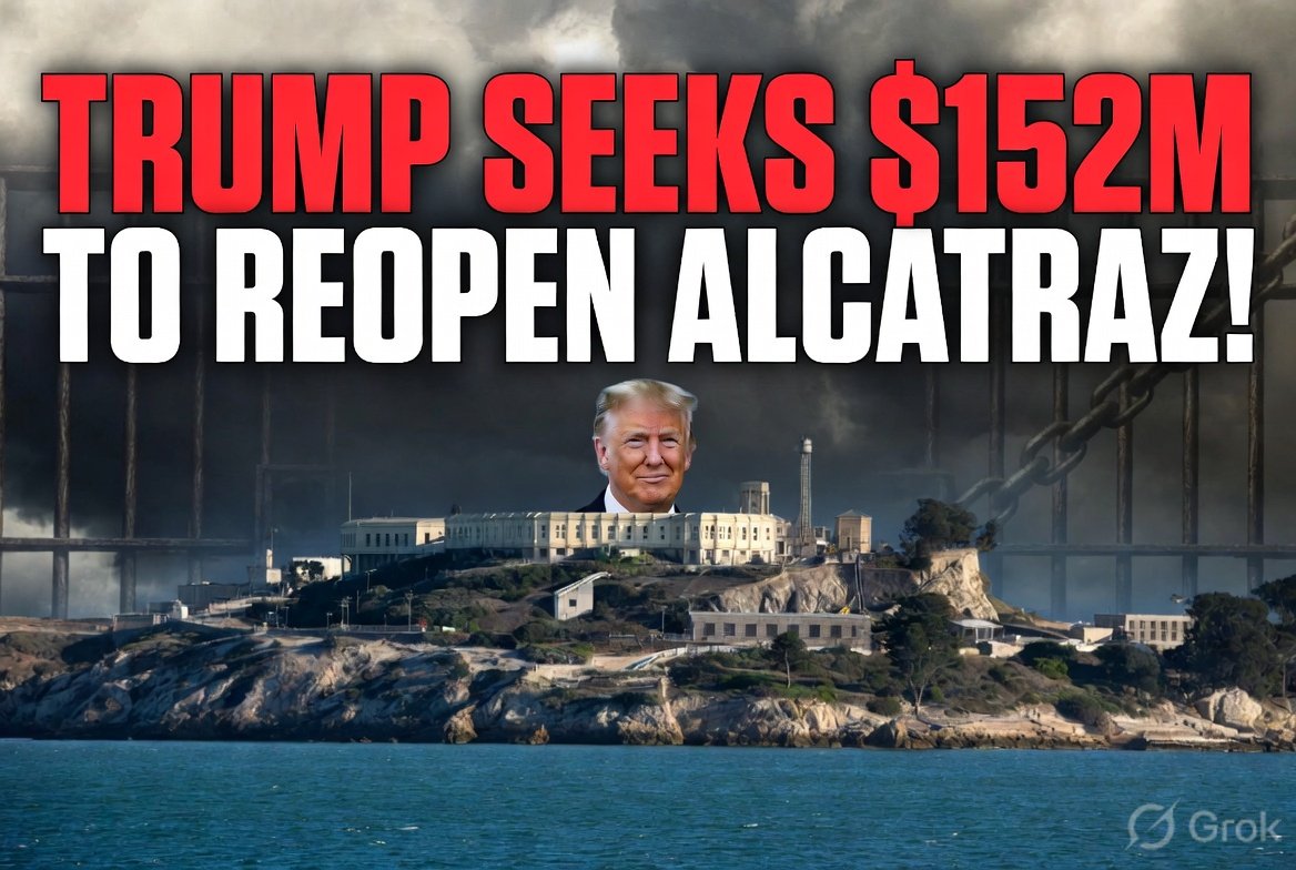 Trump Seeks $152m to Reopen Notorious Alcatraz Prison