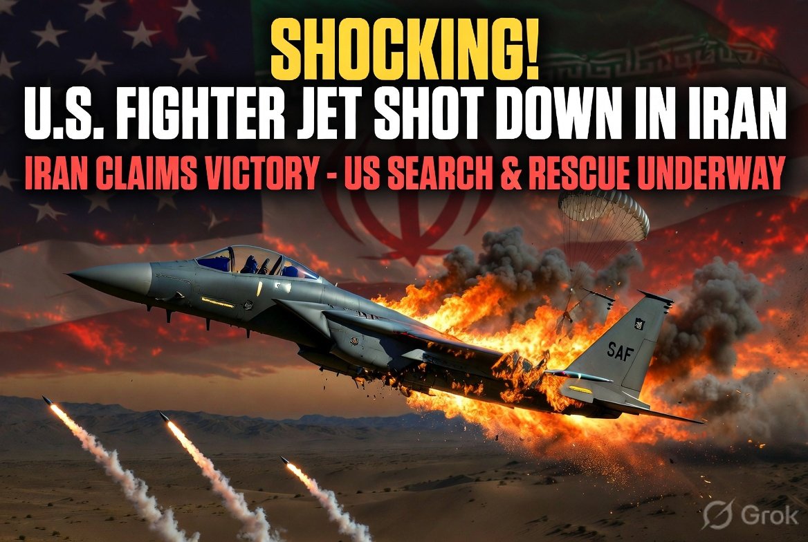 U.S. Fighter Jet Shot Down in Iran: Rescue Mission Updates