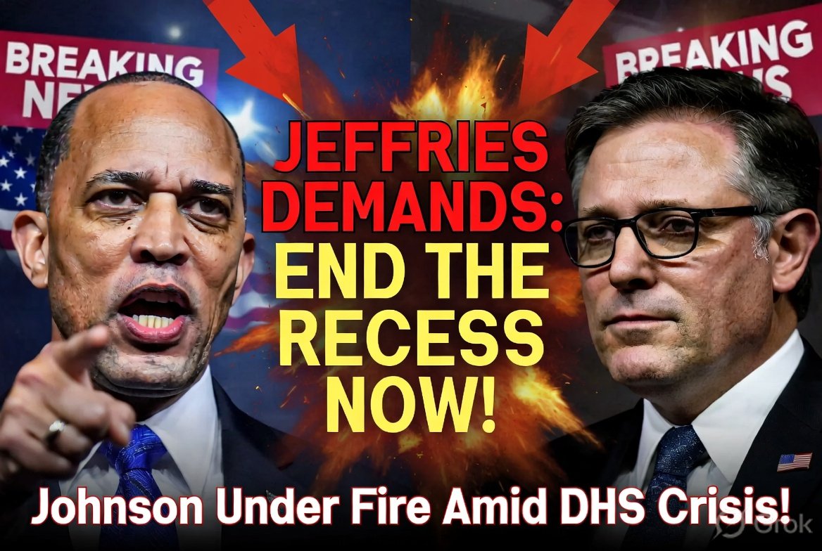 Jeffries Calls on Johnson to End House Recess Fast