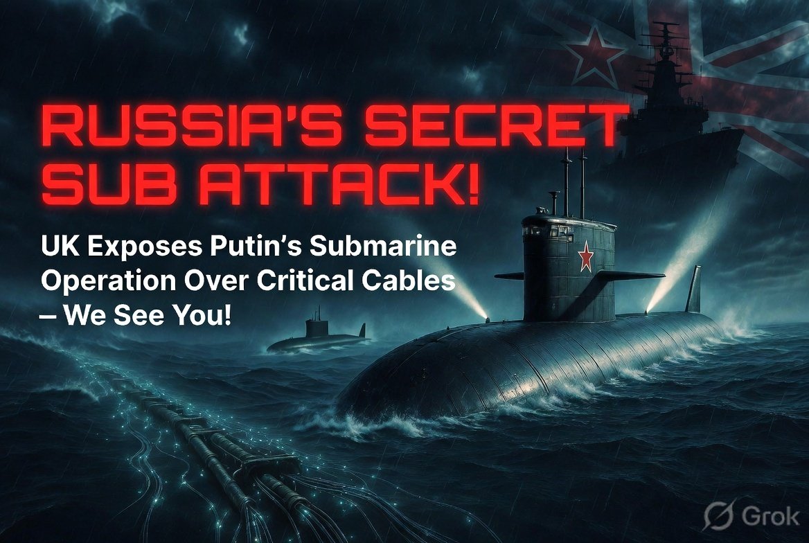 UK says Russia ran submarine operation over cables