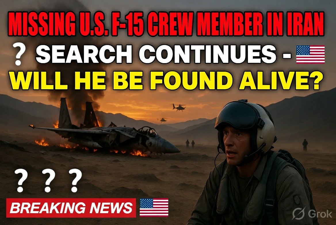 Search for Missing U.S. F-15 Crew Member in Iran