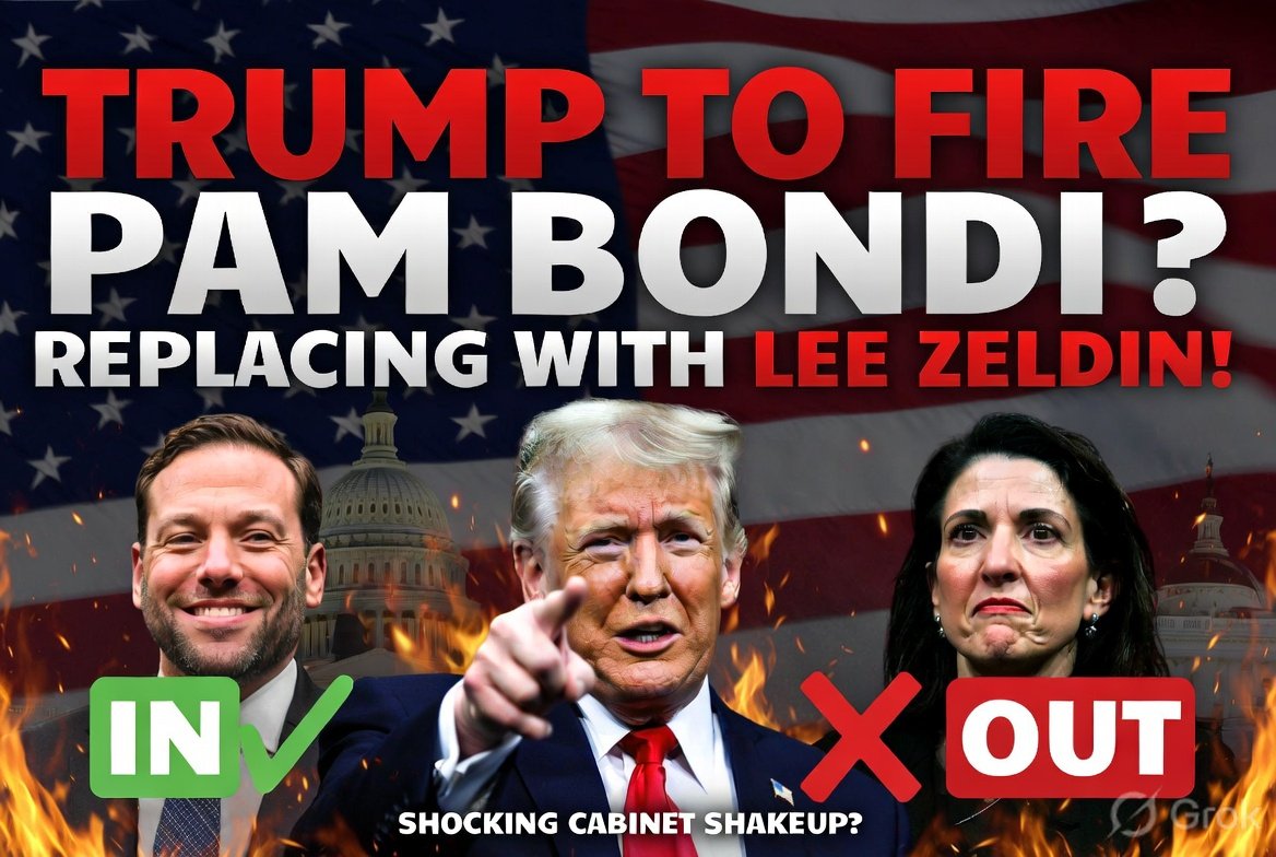 President Trump Discussing Replacing Pam Bondi with Lee Zeldin