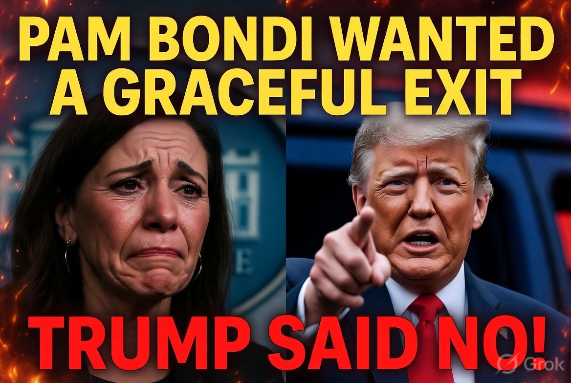 Pam Bondi Wanted a Graceful Exit – Trump Said No