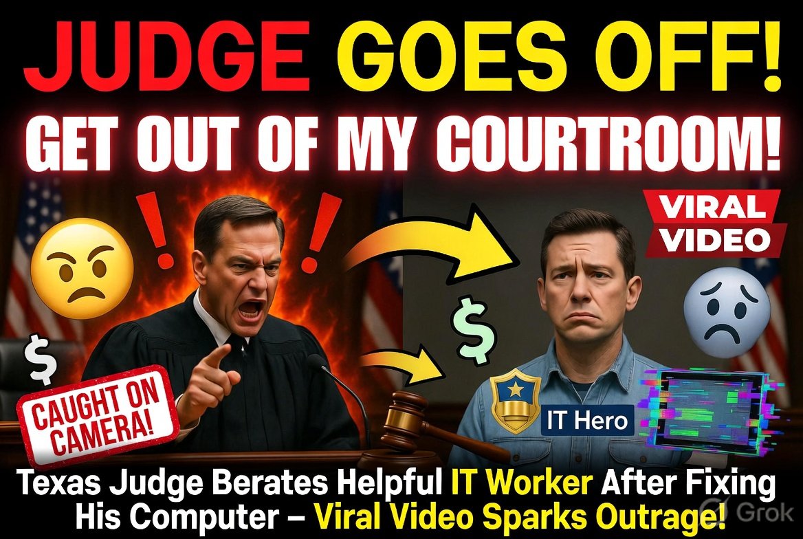 Texas Judge Caught Chastising Helpful IT Worker in Viral Video
