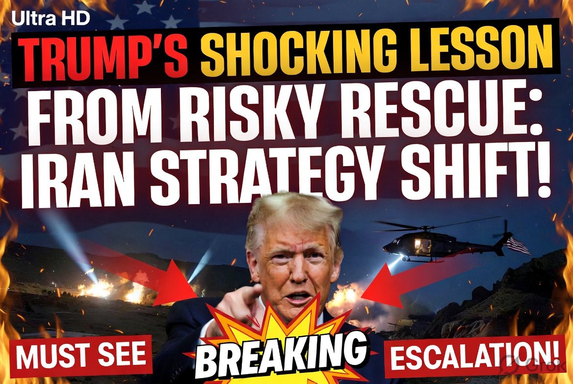 Trump’s Lesson From Risky Rescue: Iran Strategy Shift