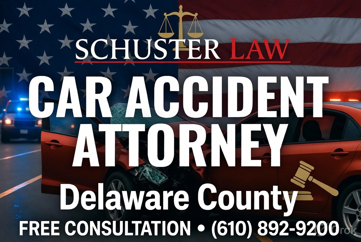 Schuster Law announces car accident attorney focus in Delaware County