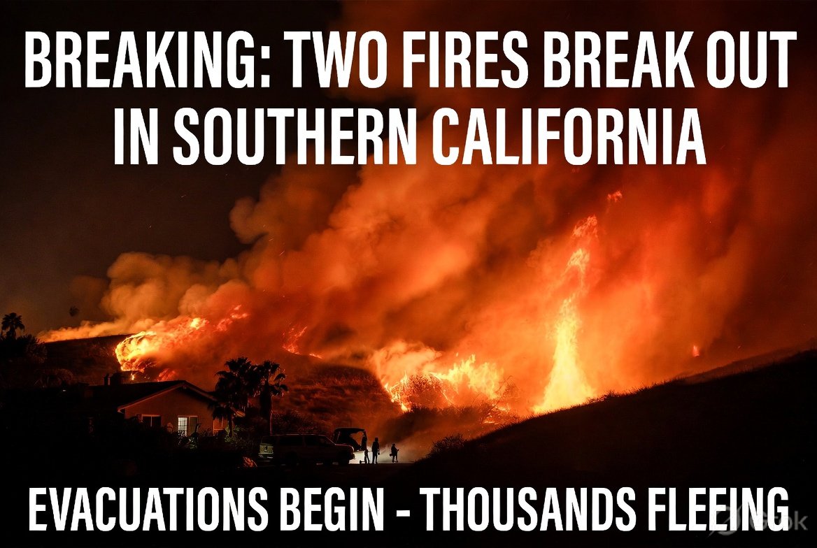 Two Fires Break Out in Southern California