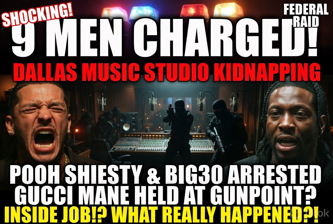 Nine Men Charged in Dallas Music Studio Kidnapping Case